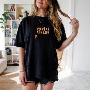 Rolig graviditets-T-shirt med fingeravtryck i oran T Shirt