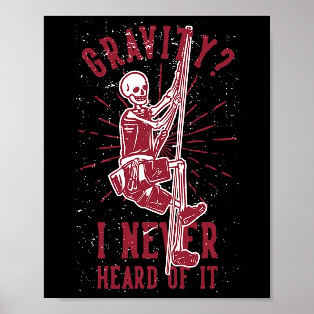 Rolig Gravity Climber Utomhus Mountain Boulder Ste Poster (Framsidan)