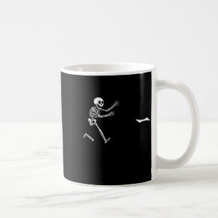 Rolig Great Dane Springande Skelett Halloween _1 Kaffemugg