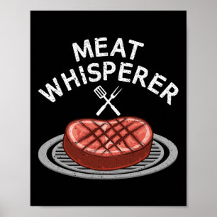 Rolig Grillkött Konst För Män Kvinnor Grill BBQ Äl Poster