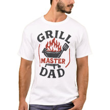 Rolig Grillmästare Pappa BBQ T-Shirt