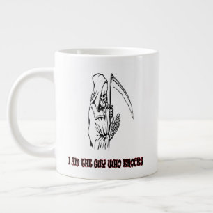 Rolig Grim Reaper-citat Skum Halloween-natt Jumbo Mugg