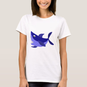 Rolig grina hajkonst tee shirt