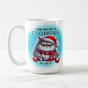 Rolig Grinig Arg Kitty Jul Kaffe Mugg