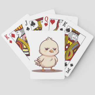 Rolig Grinig Babyfågel Kawaii Tecknad Film Casinokort