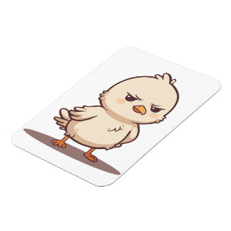 Rolig Grinig Babyfågel Kawaii Tecknad Magnet