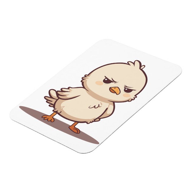Rolig Grinig Babyfågel Kawaii Tecknad Magnet (Vänstra Sidan)