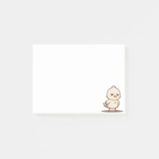 Rolig Grinig Babyfågel Kawaii Tecknad Post-it Block