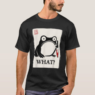 Rolig Grinig Groda Sumi e Kawaii Bläck Konst Japan T Shirt