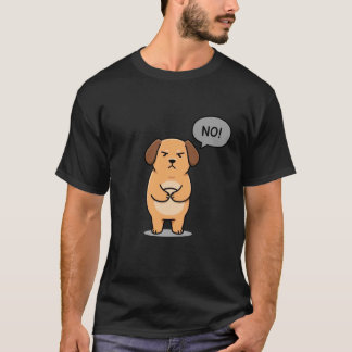 Rolig Grinig Hund Sarksatisk Anti-Social Klub Humo T Shirt