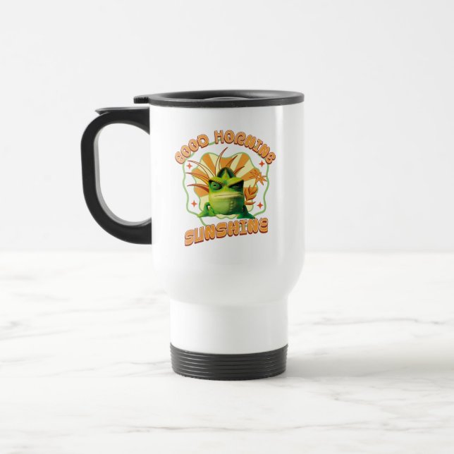 Rolig Grinig Kameleont Morgonhumor Resemugg (Vänster)
