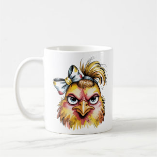 Rolig Grinig Kyckling Band Kaffe Mugg Sassy