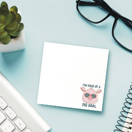Rolig gris pun post-it block