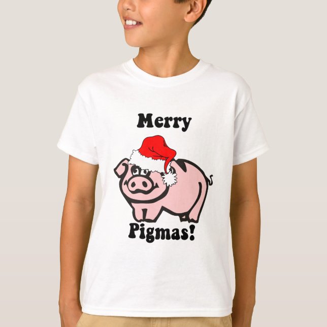Rolig grisjul t-shirt (Framsida)