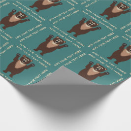 Rolig Grizzlybjörn Presentpapper
