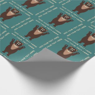 Rolig Grizzlybjörn Presentpapper