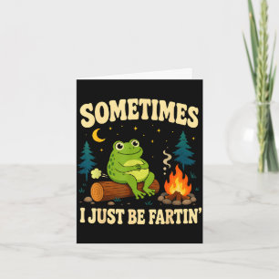 Rolig grod farts skämt camping lägereld djur humor kort