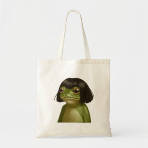 Rolig Groda Bob Frisyr Meme Grodor Djurälskare Tygkasse