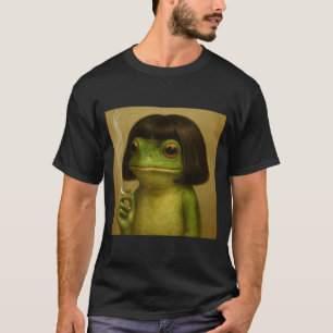 Rolig Groda Bob Frisyr Rökande Meme För Män Kvinno T Shirt