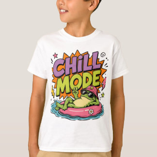 Rolig Groda Chill Mode Estetisk Barn T-Shirt