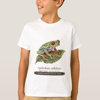 Rolig groda för barn "Ribbit betyder mellanmål" T Shirt