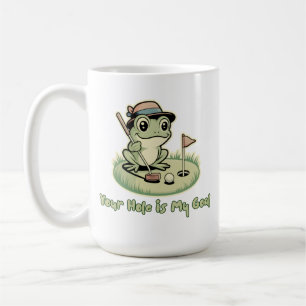 Rolig Groda Golf - Ditt Hål är Mitt Mål Kaffemugg