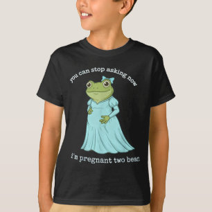 Rolig Groda Graviditet Annonsering Medeltida Gravi T Shirt
