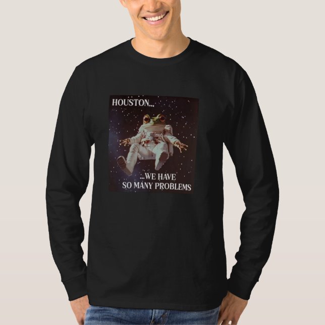 Rolig Groda I Rymden T Shirt (Framsida)