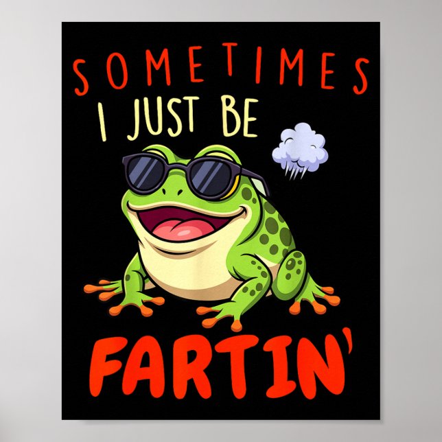 Rolig Groda Ibland Bara Fisa  Poster (Framsidan)