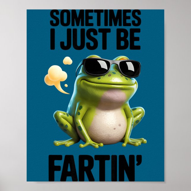 Rolig Groda - Ibland bara fisa  Poster (Framsidan)
