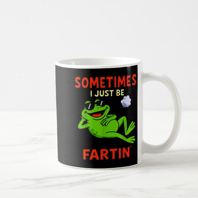 Rolig Groda Ibland Bara Fisa Roligt  Kaffemugg (Höger)