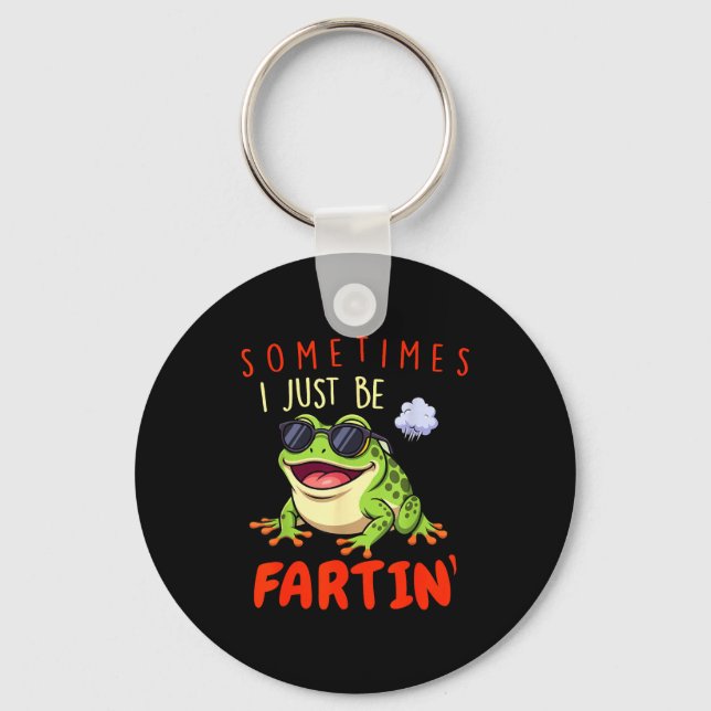 Rolig Groda Ibland Får Jag Bara Pruta  Nyckelring (Framsida)