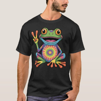 Rolig Groda Konst För Trädgrodor Tema T Shirt