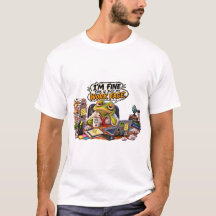Rolig Groda Kontor Humor T-Shirt