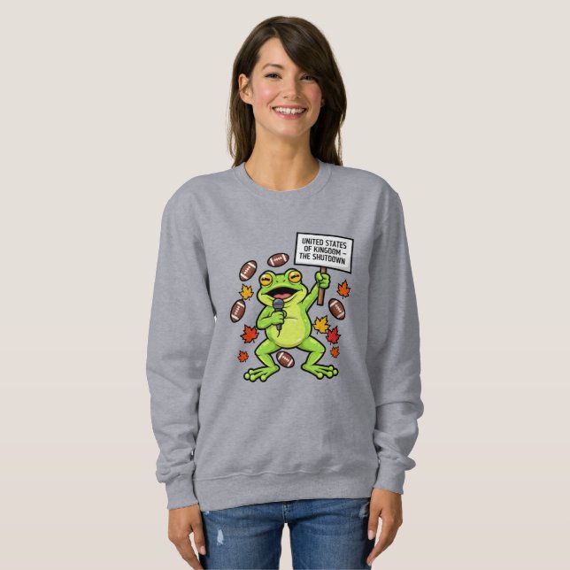 Rolig Groda Meme Satir – Förenade Konungariket  T Shirt (Hel framsida)