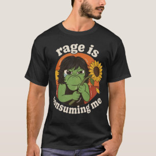 Rolig Groda Raseri Consumes Me Sarcastic Meme T Shirt