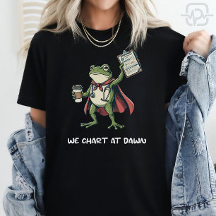 Rolig Groda Sjuksköterska Vi Kartlägger Vid Grynin T Shirt