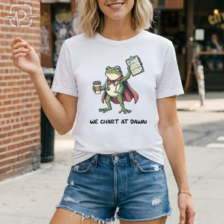 Rolig Groda Sjuksköterska Vi Kartlägger vid Grynin T Shirt