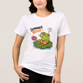 Rolig Groda Sommar Hjärna|Dårig Groda Tecknad Film T Shirt