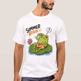 Rolig Groda Sommar Hjärna|Dårig Groda Tecknad Film T Shirt
