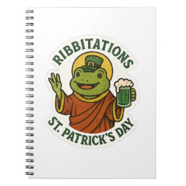Rolig Groda St.Patrick's Day Anteckningsbok