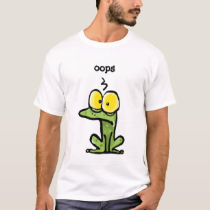 Rolig groda/tänkande padda, "OOPS ", T Shirt