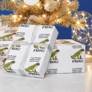 Rolig Grön Groda Presentpapper