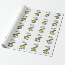 Rolig Grön Groda Presentpapper