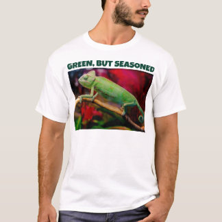 Rolig Grön Kameleont T Shirt