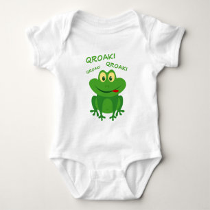 Rolig grön kvakande paddfrosk t shirt