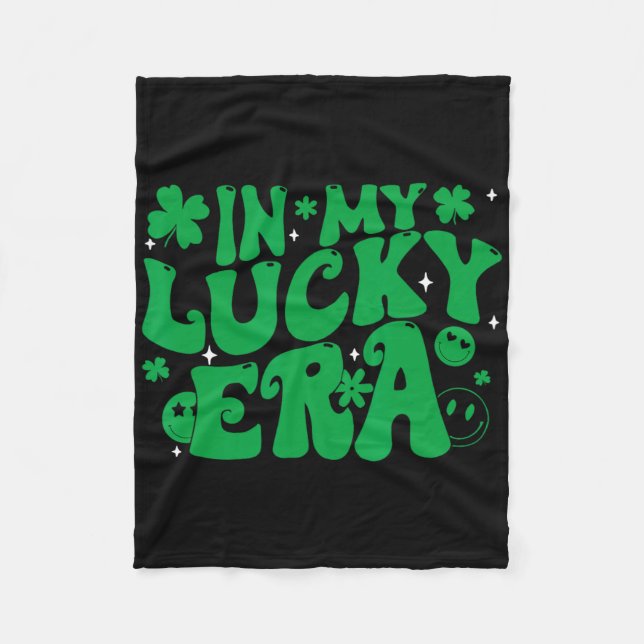 Rolig Groovy St Patricks Day Shamrock I Min Lycka  Fleecefilt (Framsidan)