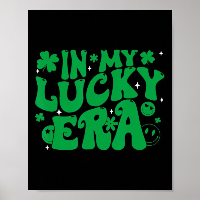 Rolig Groovy St Patricks Day Shamrock I Min Lycka  Poster (Framsidan)