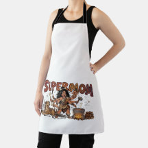 Rolig Grottmamma Super Mamma Multitasking Retro
