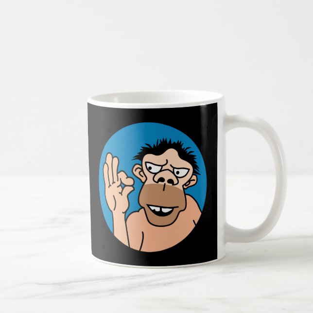 Rolig grottmankaffemugg kaffemugg (Höger)